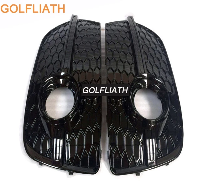 GOLFLIATH Q3 RSQ3 Style яркий черный ABS передний противотуманный светильник решетка