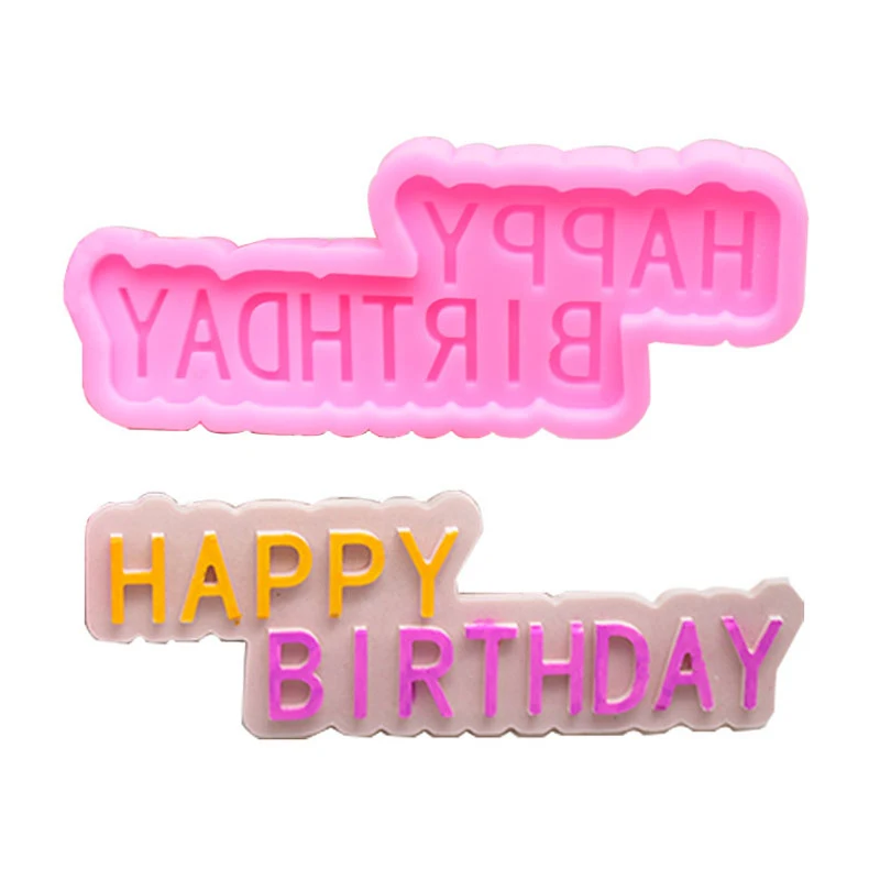 DIY с днем рождения формы силиконовые буквы шоколада помадки украшения торта