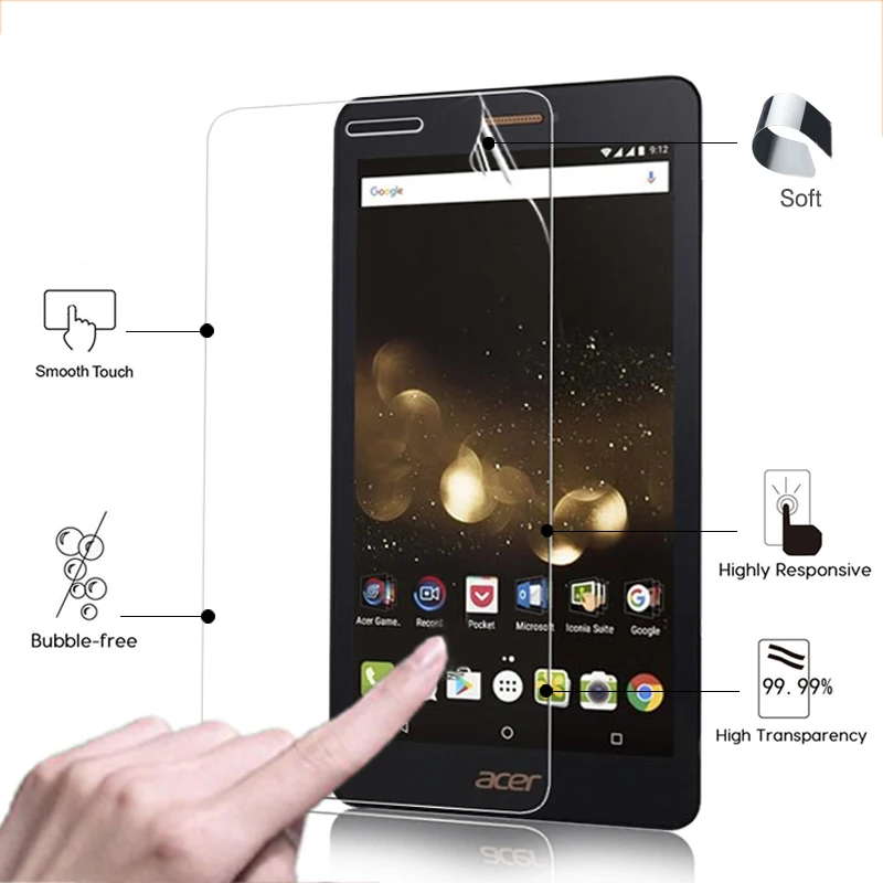 

Ultra HD LCD Anti-Scratched Screen Protector Film For Acer Iconia Talk S A1-734 7.0" tablet high clear glossy protective films