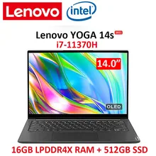 lenovo YOGA 14s 2021 New laptop intel i7-11370H 16GB RAM 512GB SSD 14inch OLED Full screen computer 