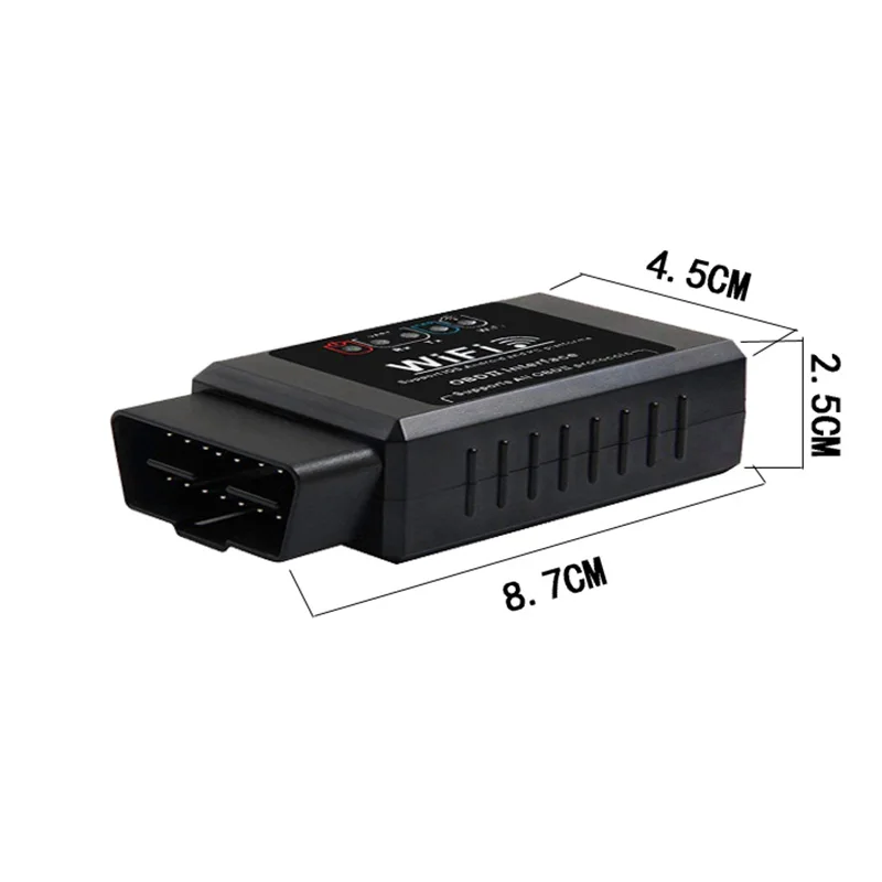 Elm327 v1.5 OBD2 сканер WIFI ELM327 для диагностики авто 25K80 чип поддерживает Android IOS двойная