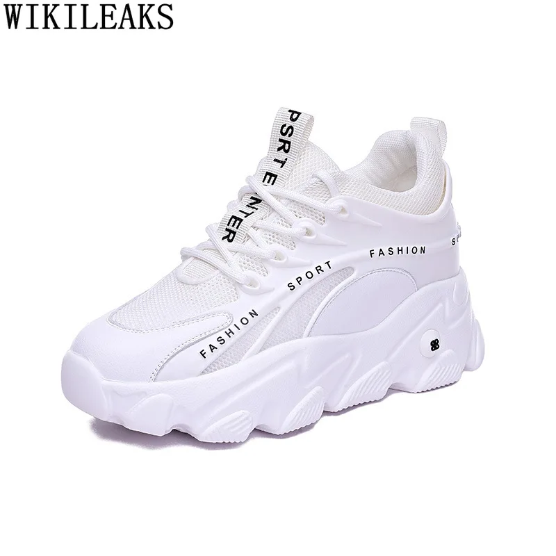 

Кроссовки женские на танкетке, Вулканизированная подошва