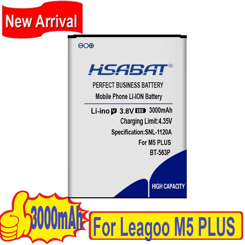 Top Quality BT-563P Battery for Leagoo M5 PLUS M5PLUS BT563P Mobile Phone Replacement Accumulator | Мобильные телефоны и