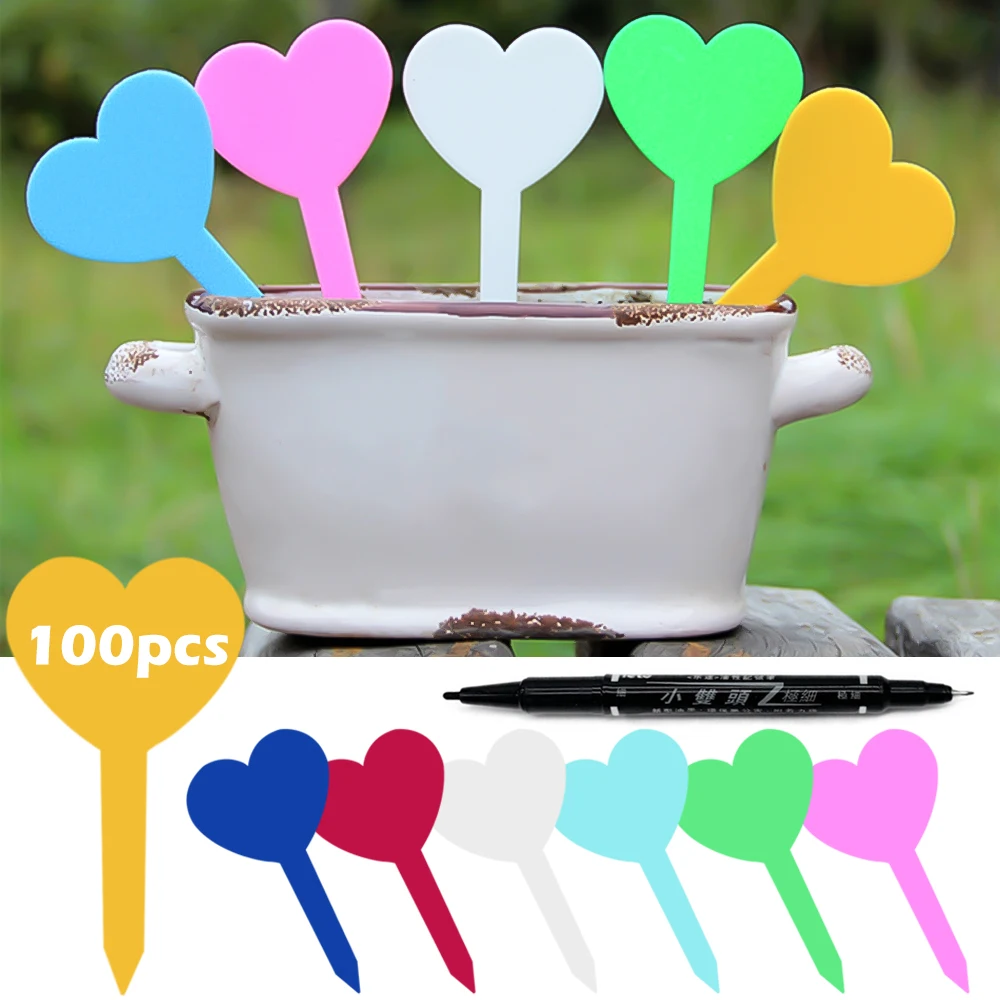 100 шт. садовые этикетки маркеры водонепроницаемые пластиковые - Цена: 347,82 руб.