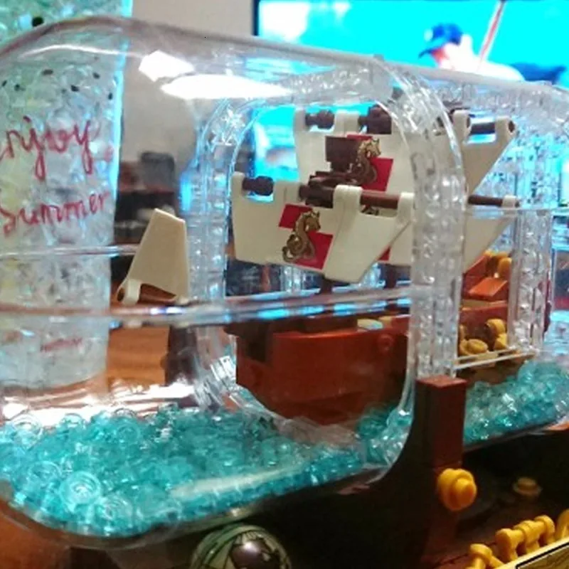 83029 1078 шт. Technic Idea корабль лодка в бутылке совместимый 21313 строительные блоки кирпичи игрушки для детей 16051