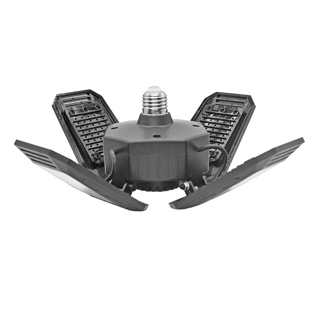 

AC 85-265V Folding Lamp E27 Deformable LED Light for Warehouse Workshop Garage Fan Shape Industrial Lighting