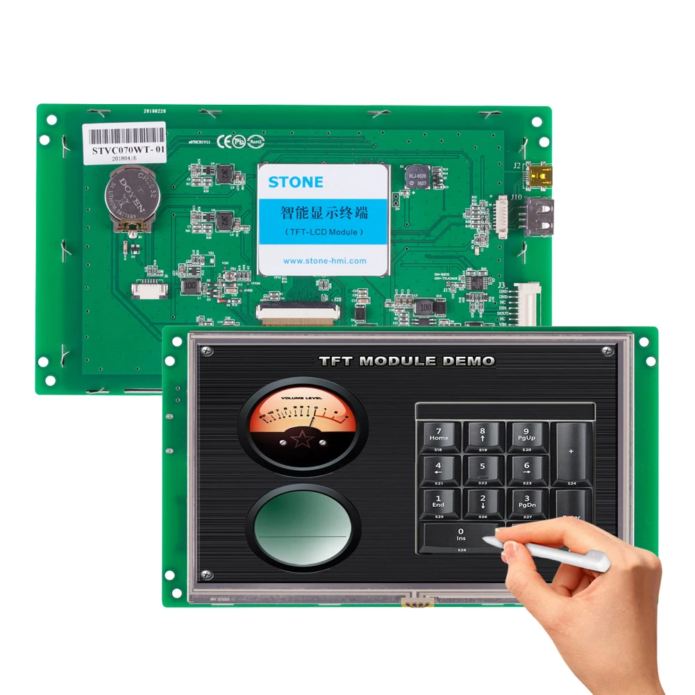 7.0 Inch TFT LCD Monitor Touch Screen Module With TTL Interface