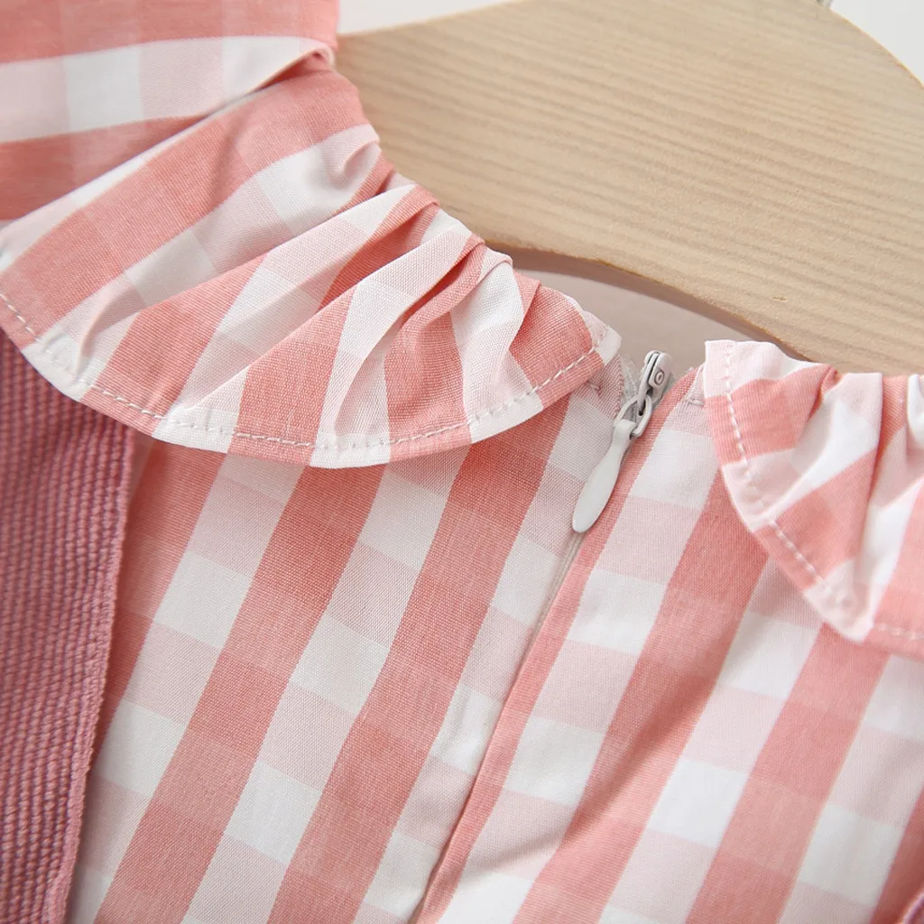 Детские платья для девочек Осенний бренд 2019 повседневное клетчатое лоскутное