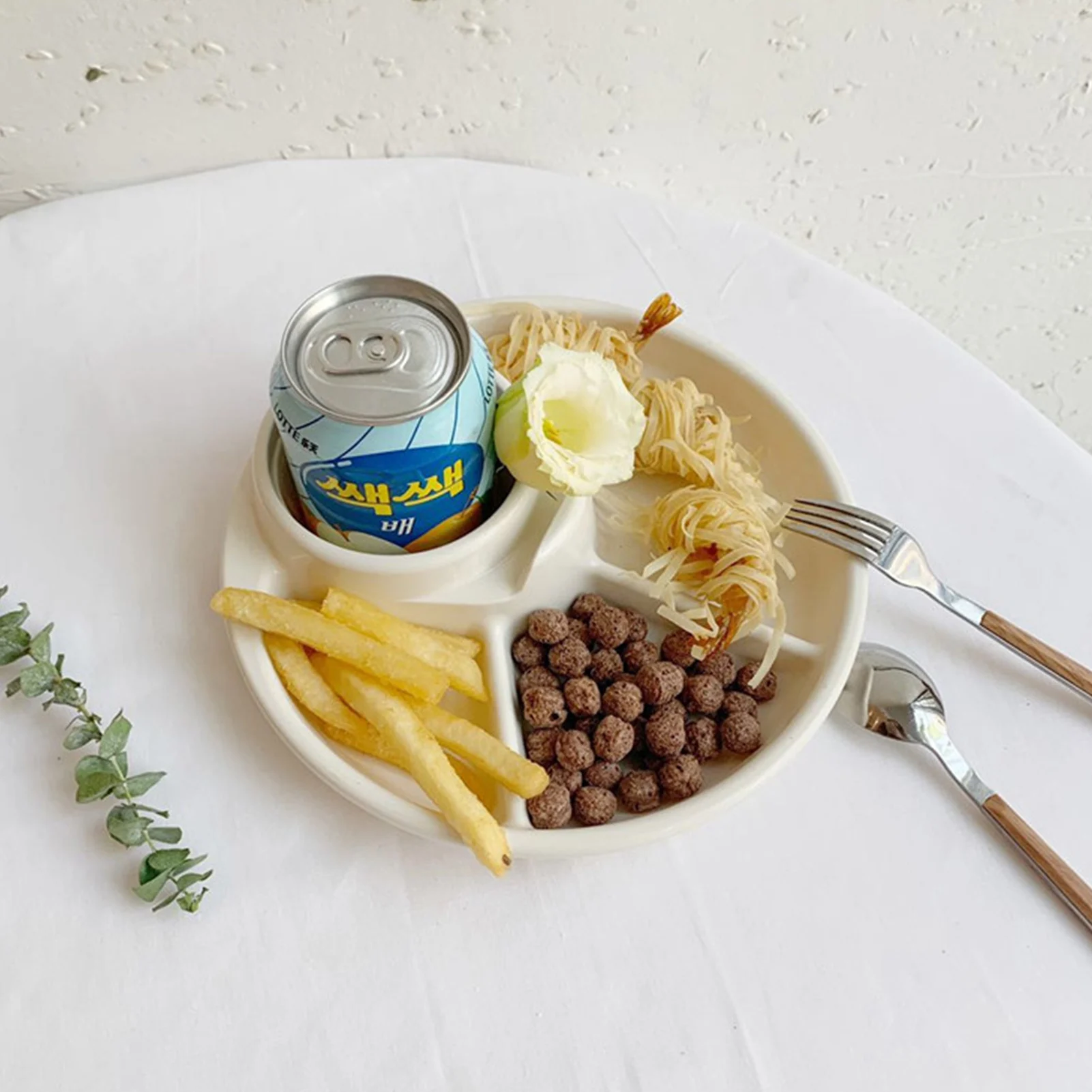 Портативная тарелка для завтрака поднос пикника контрольная здорового питания