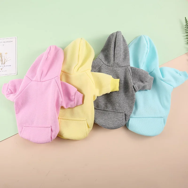 Толстовка для собак одежда домашних животных карамельных цветов классическая