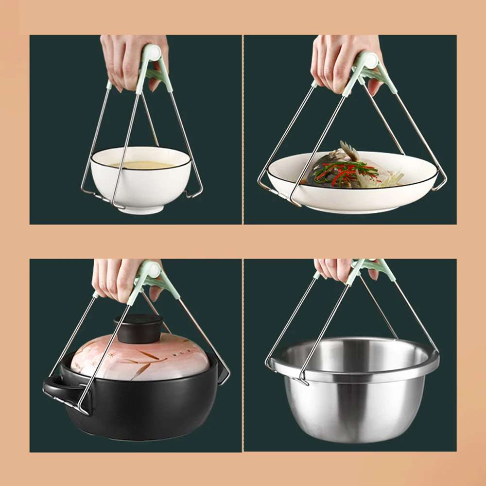 Анти-обжигающие щипцы кухонные паровые нескользящий отпариватель хороший