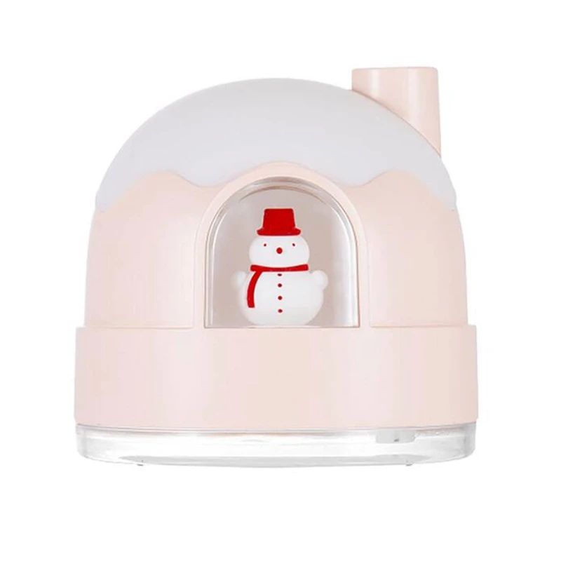 

Мини-увлажнитель воздуха со снеговиком, милый мини-увлажнитель воздуха в стиле ретро, Тихий Регулируемый режим тумана для спальни, дома, офи...