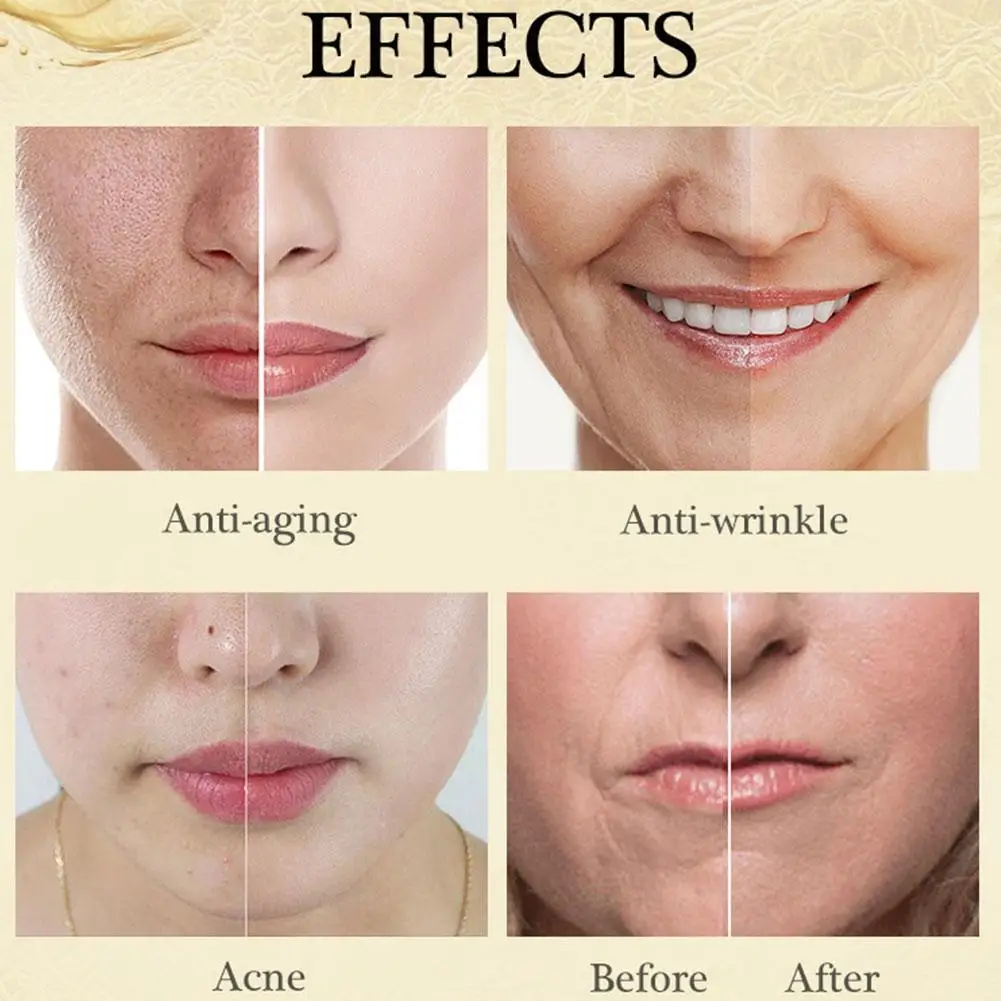 

15ML 24k Gold Face Serum Hyaluronic Acid Serum Moisturizing Firming Essence Face Wrinkle Whitening Aging Skin Anti Care L4C6