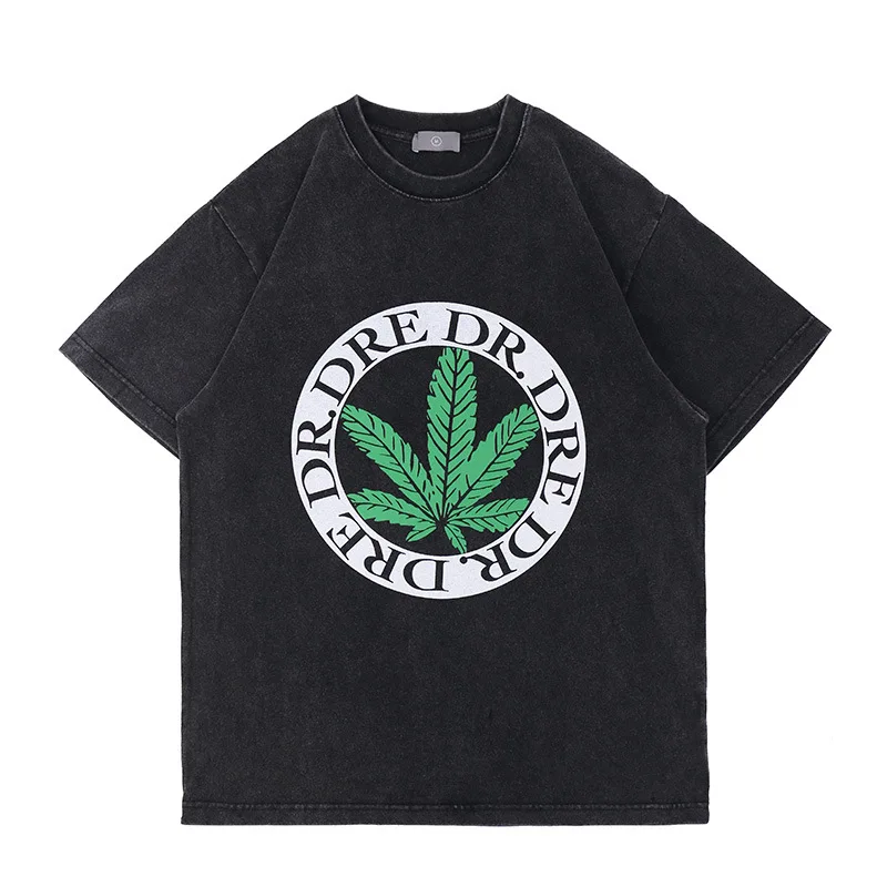 

Spring/summer New Fashion Tshirt Retro Distressed Heavy Wash Men's Round Collar Short-sleeved T-shirt Loose Oversized T Shirts