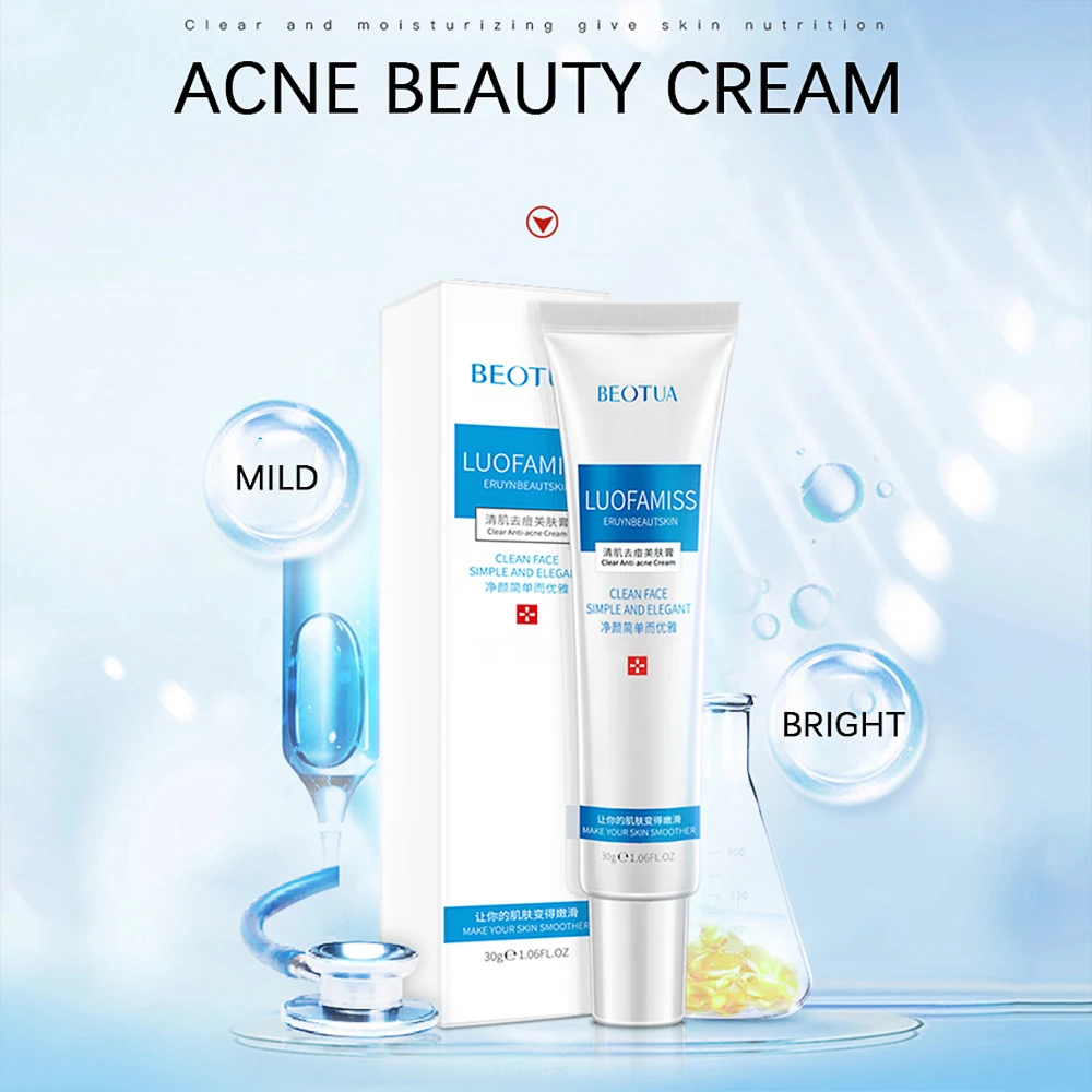 30ml Herbal Acne Repellent Skin Cream Mild Hydrated Oil Control Improve Dullness Promote Absorption Smoothing Brighten Face Care |
