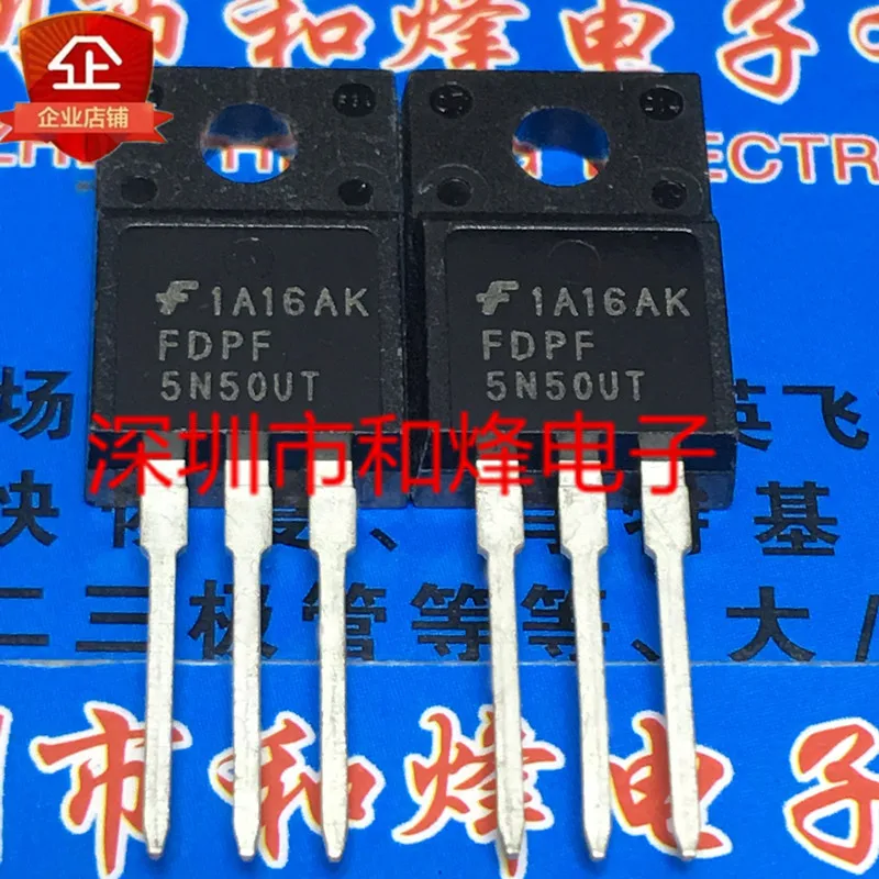 

Original 5pcs/ FDPF5N50UT TO-220F 500V 5A