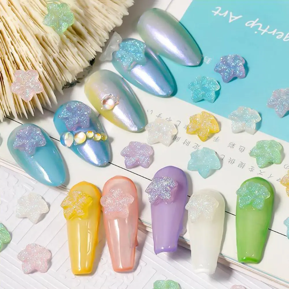 

Новые украшения для ногтей в виде жевательной морской звезды, милые полимерные украшения для ногтей карамельных цветов, модные аксессуары ...