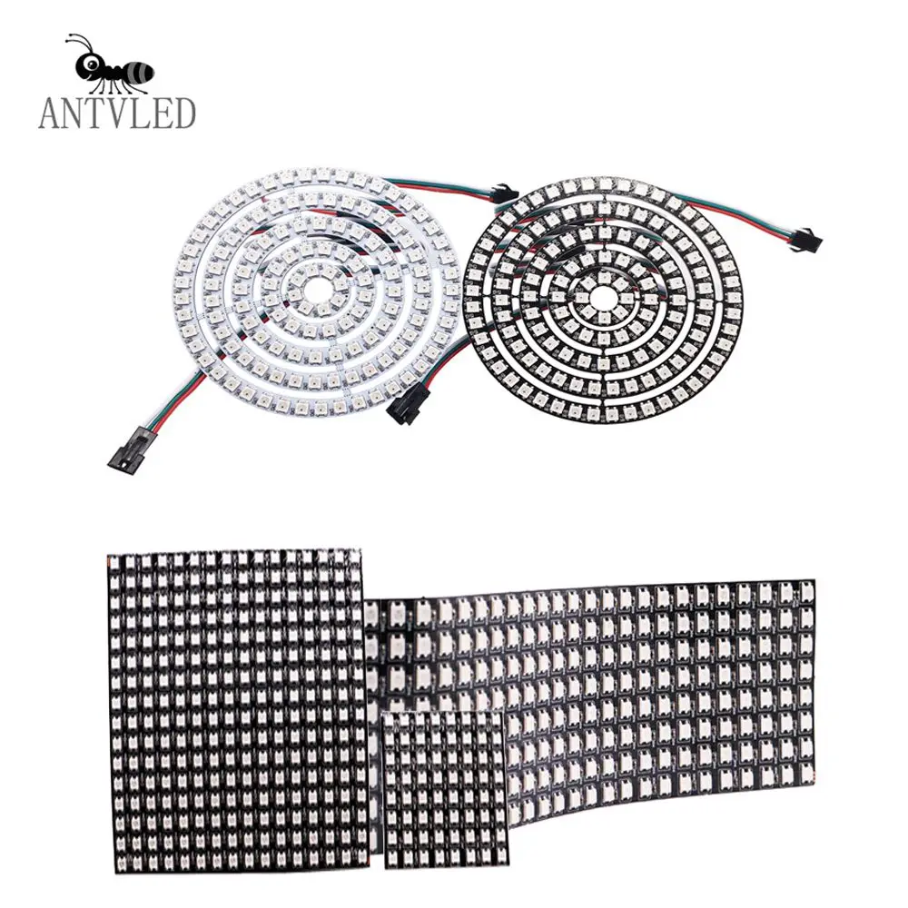 WS2812B светодиодный цифровой гибкий индивидуально адресуемый пиксельный экран