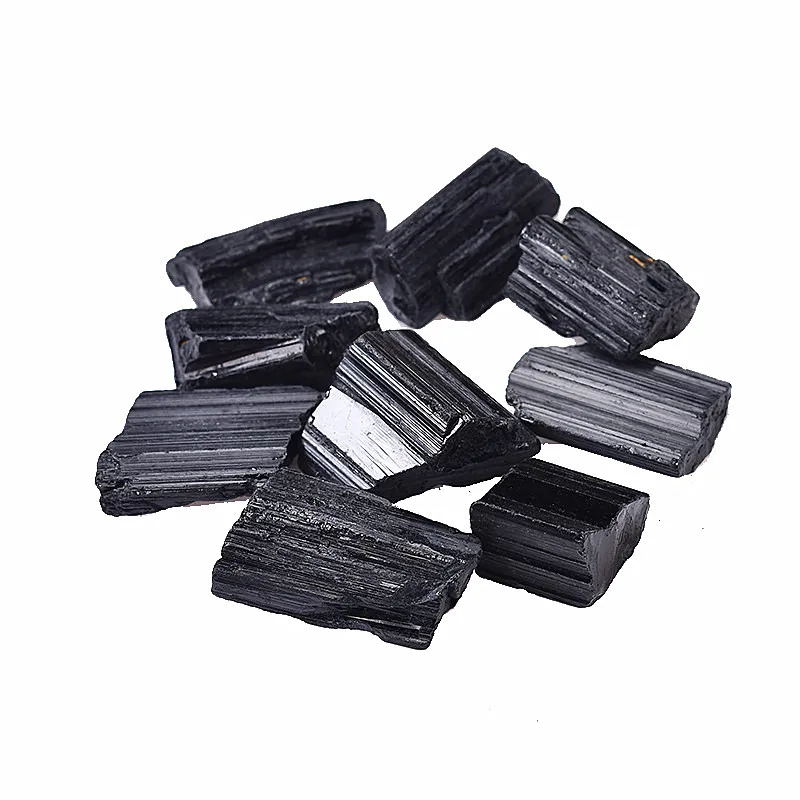 

Natural black tourmaline tourmaline stone stone block reiki decoration processing single crystal specimen