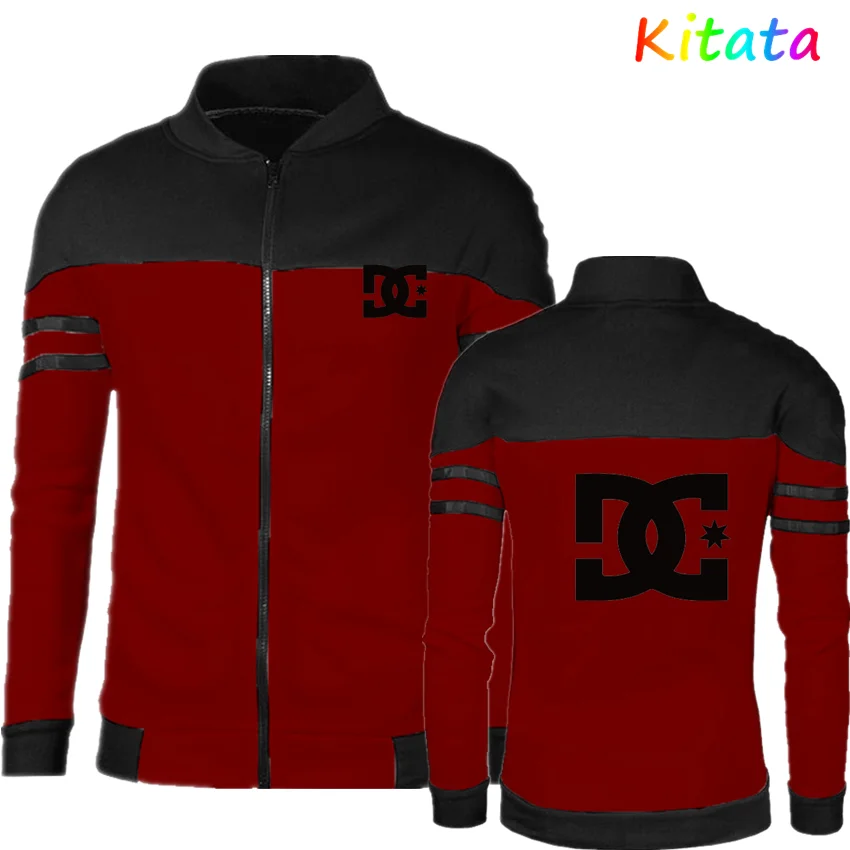 Новинка 2021 Мужская модная куртка на молнии DC весна-осень высококачественная