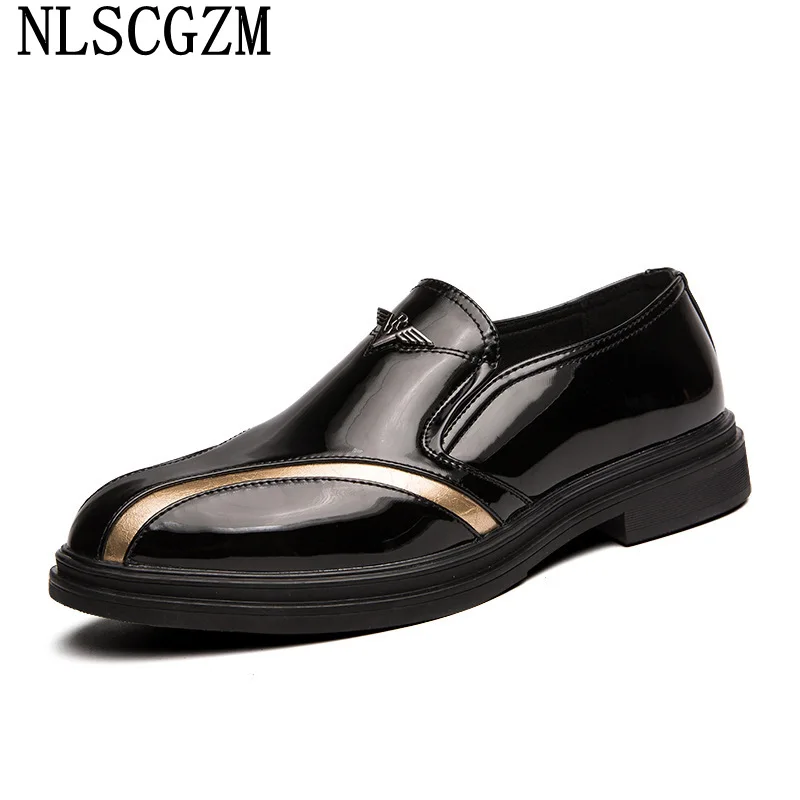 

Coiffeur Patent Leather Shoes Men Formal Shoes for Man 2023 Loafers Men Dress Shoes Italian Sapato Social Masculino Chaussures