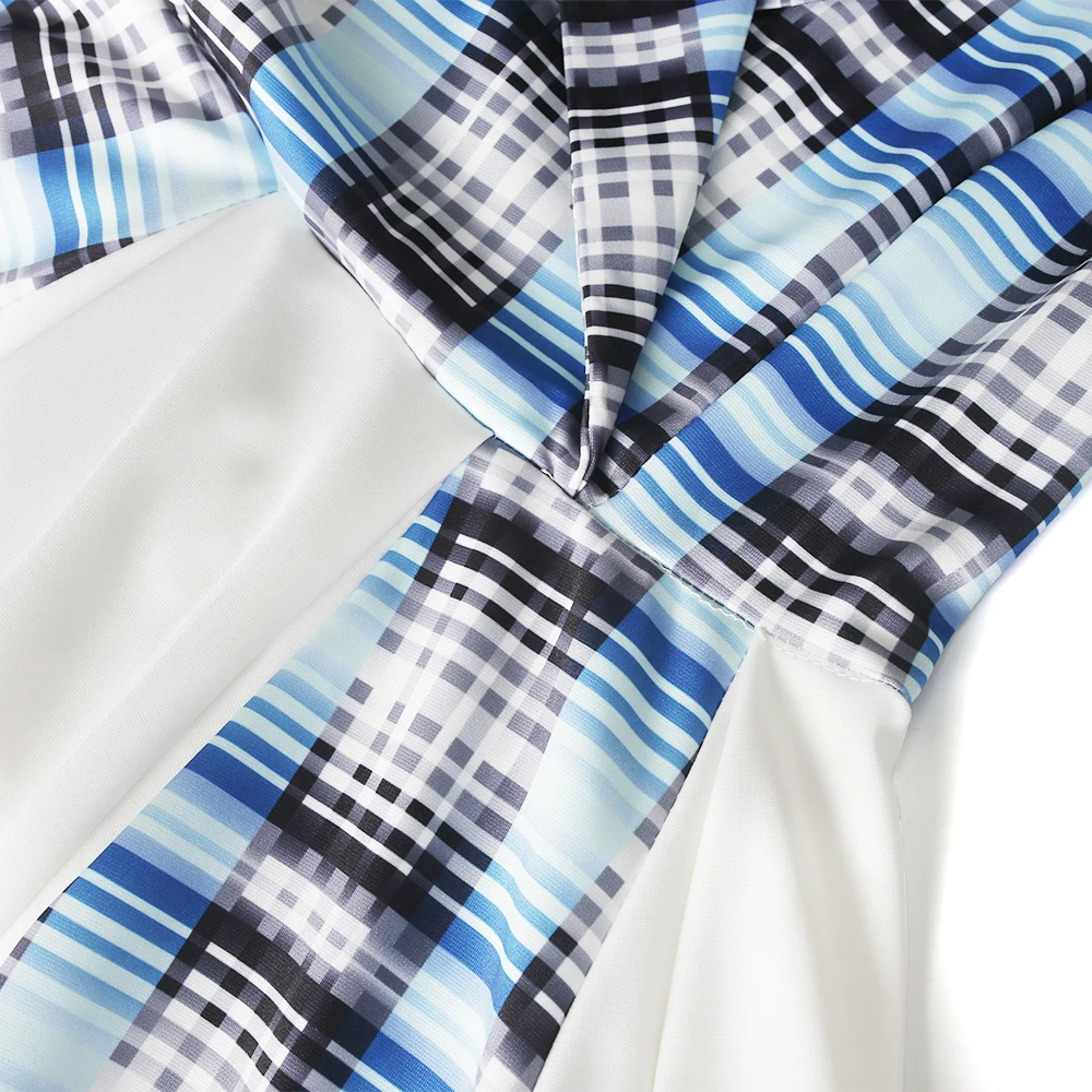 

MD Elegant Women Plaid Dress Sleeveless Slim Dresses 2021 New African Dashiki Print Hippie Clothes Office Attire Chiffon Gowns