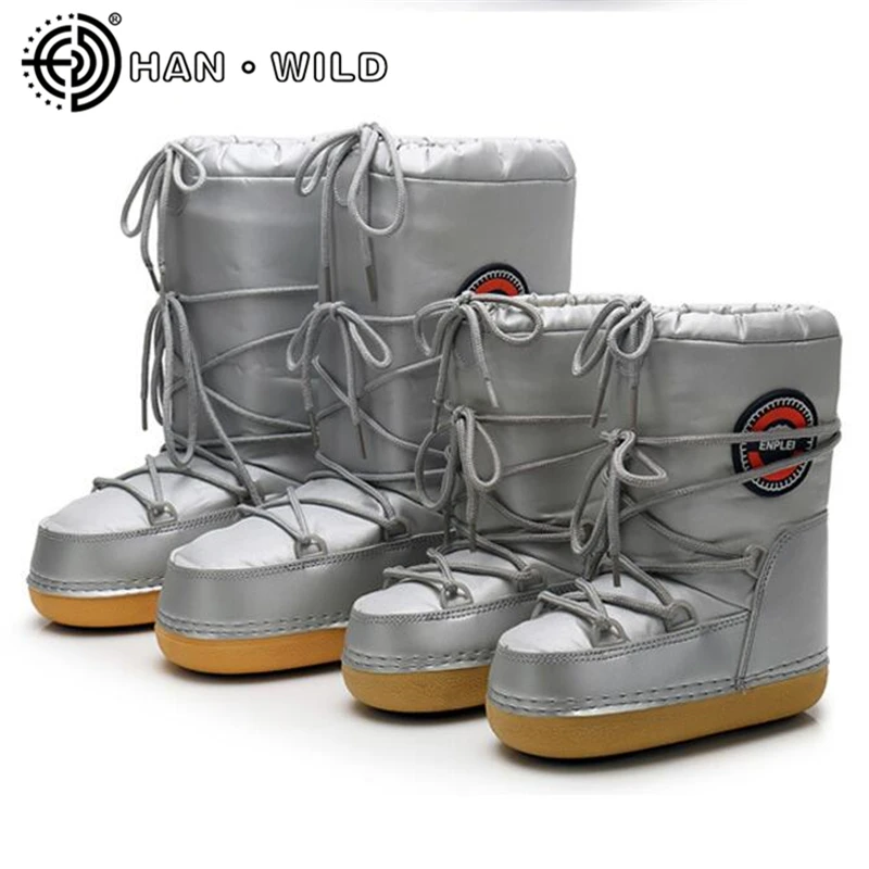 Новинка зимние ботинки для девочек и мальчиков водонепроницаемая зимняя обувь