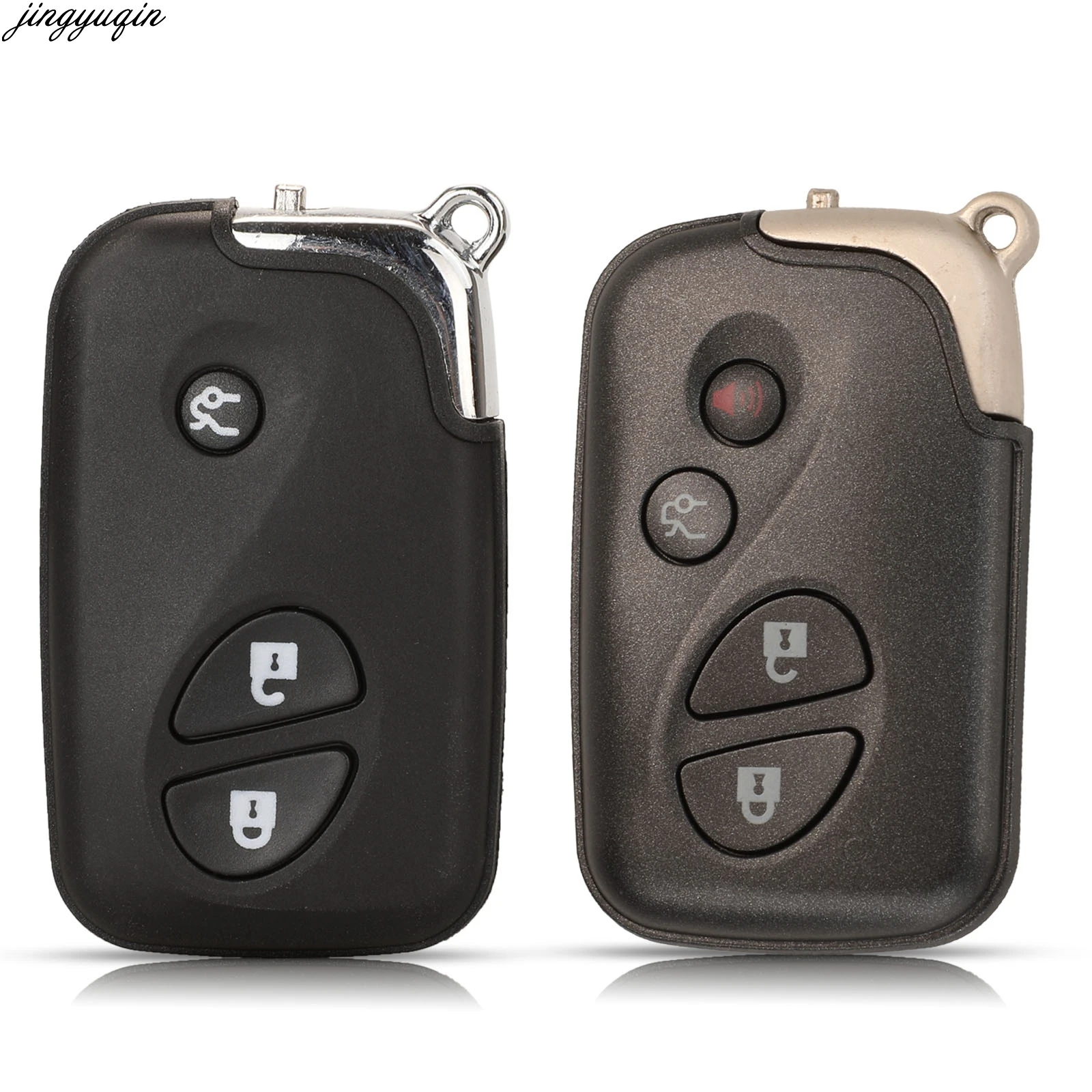

Jingyuqin 10pcs Remote Car Key Case Shell For Lexus IS250 ES350 GS350 LS460 GS Smart Fob Replacement