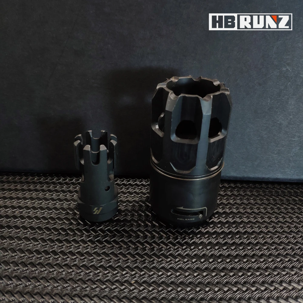 

HBRUNZ SSN SL Steel Decorative Cap Kits with 14mm Reverse Thread for JM/416/FTM Toy Gel blaster airsoft AEG GBB