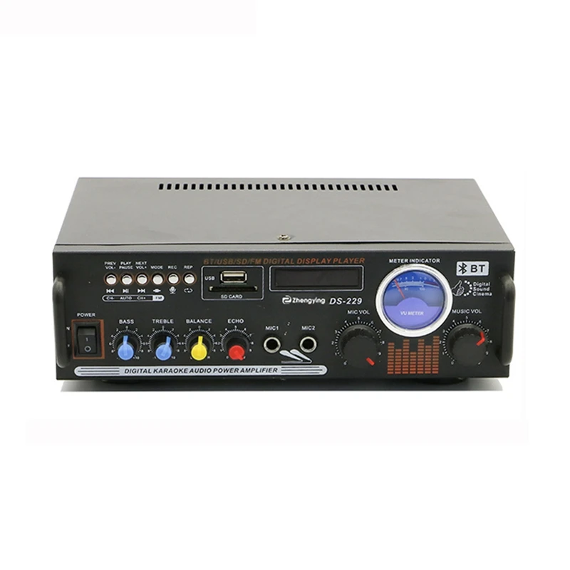 

Bluetooth Power Amplifier Hifi Stereo Audio Class D Amp Bass Treble For Speakers,2 Or 4 Channel Stage Power Amplifier