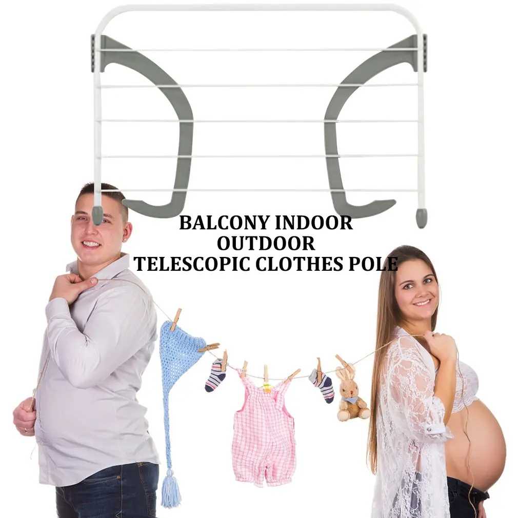 Балкон крытый и открытый ABS телескопическая одежда Полюс Складная сушилка для