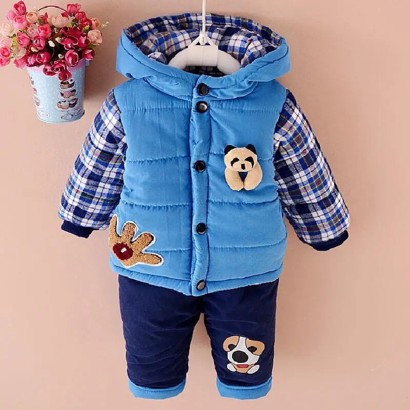 2 шт. Детские Зимние толстовки с капюшоном и брюки |