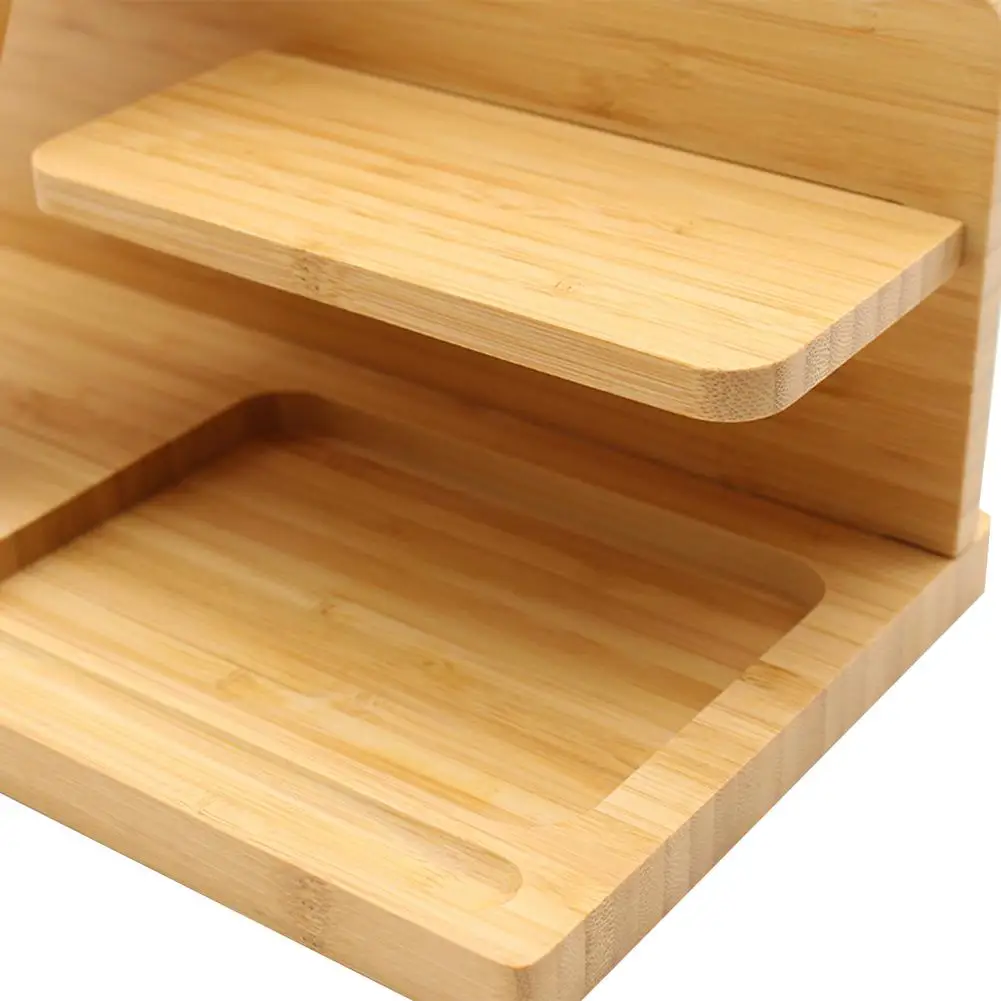 Деревянная зарядная док-станция для телефона держатель бамбуковые кошельки