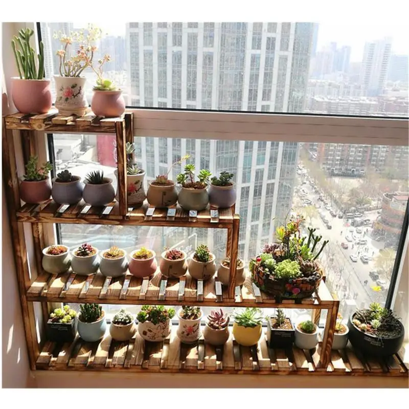 

Jardin Repisa Plantas Estante Para Flores Garden Shelves For Plantenrekken Balcony Outdoor Flower Stand Rack Plant Shelf