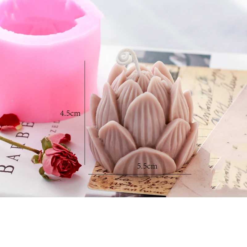 Силиконовые формы для изготовления мыла в форме свечи элегантные цветка лотоса