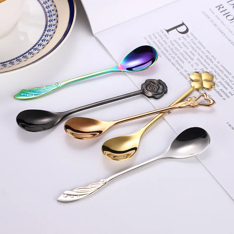 Кофейная ложка из нержавеющей стали 304 микшерная креативная фотоложка|Ложки| |