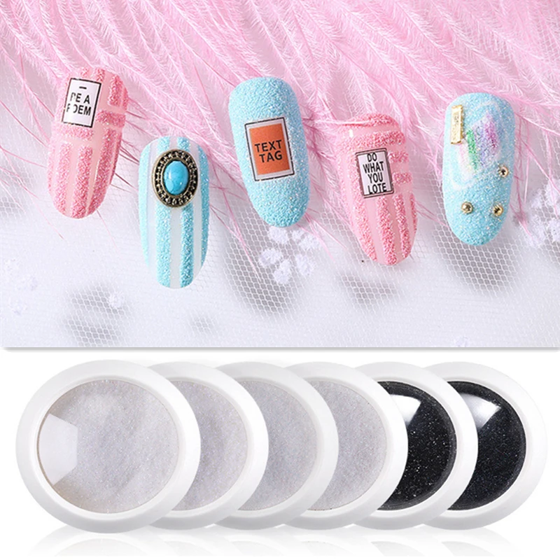 10 г Пряжа Шерстяная пудра блеск для ногтей 6 цветов Starlight сахарные пудры маникюр