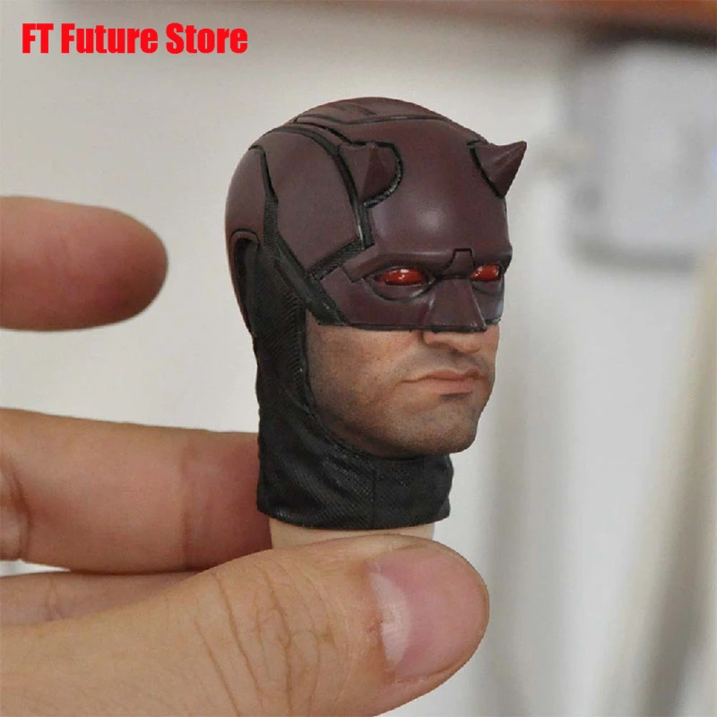 

1/6 Night Devil Matt Murdock Head Sculpt PVC Male Head Carving Model Fit 12'' Soldier Action Figure Body Dolls