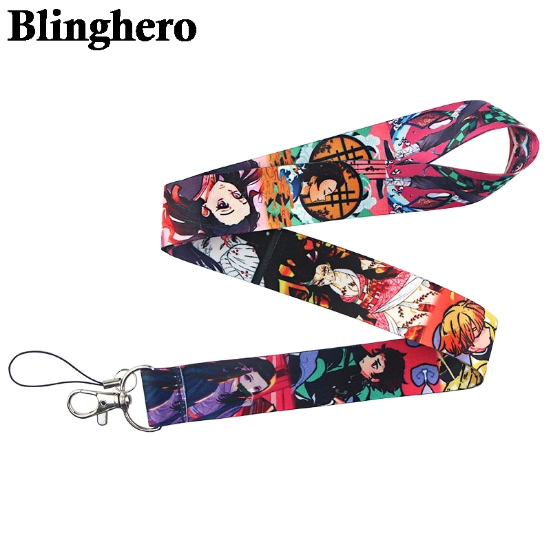 CA648 Demon Slayer: Kimetsu no Yaiba Lanyards классный шейный ремешок для ключей телефона ID держатель