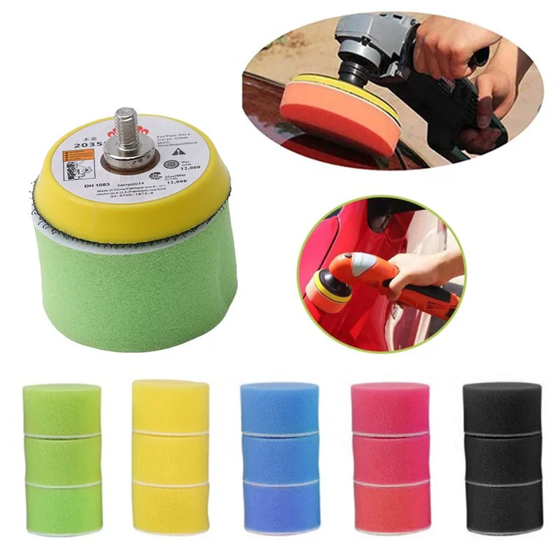 16 шт./компл. 2 дюйма полировальная губка для мойки автомобиля Полировочная