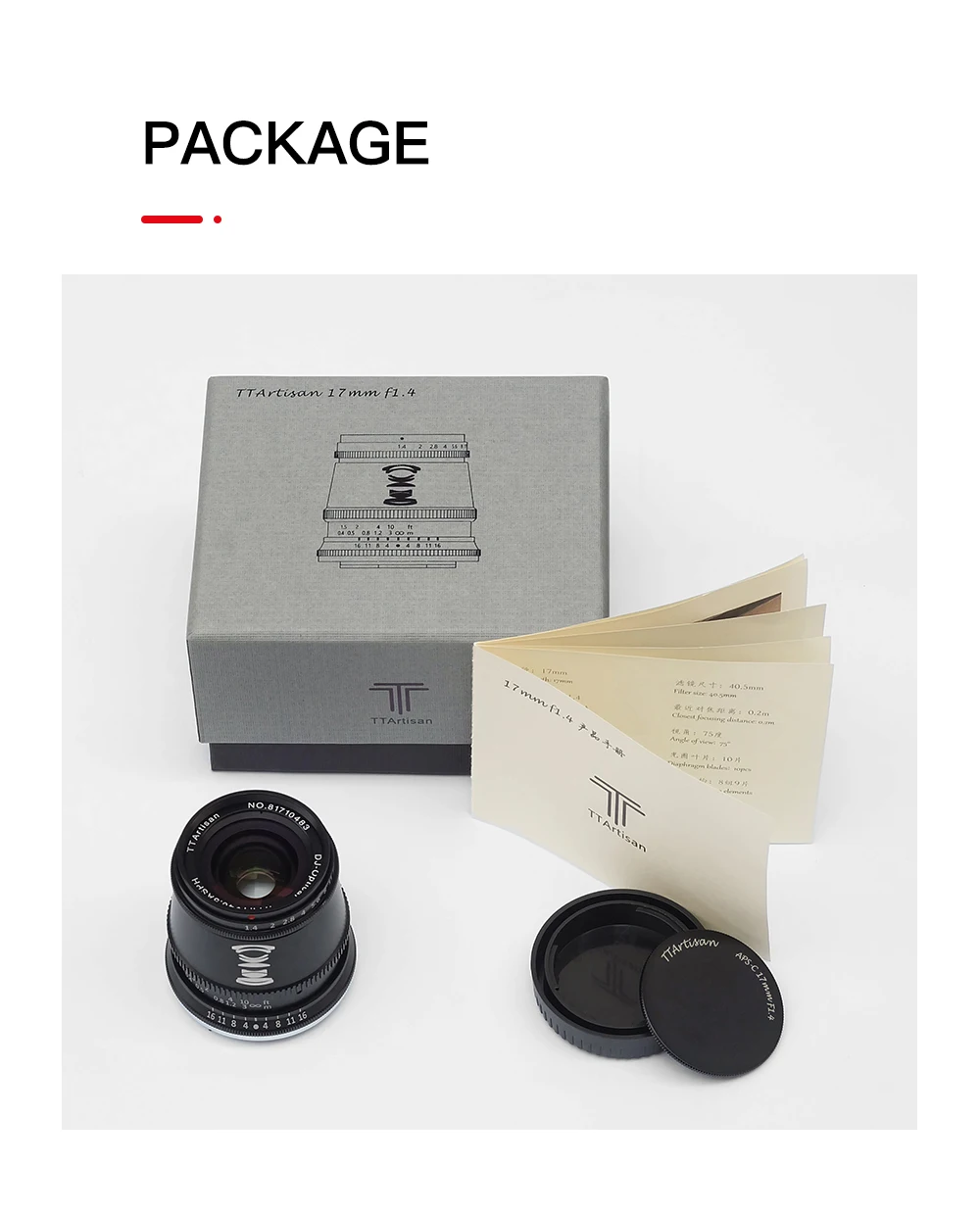 

TTArtisan 17mm F1.4 APS-C Cameras Lens Manual Focus MF for Fujifilm X Fuji Canon M EF M EOS-M Sony E M4/3 Mount Olympus lumix