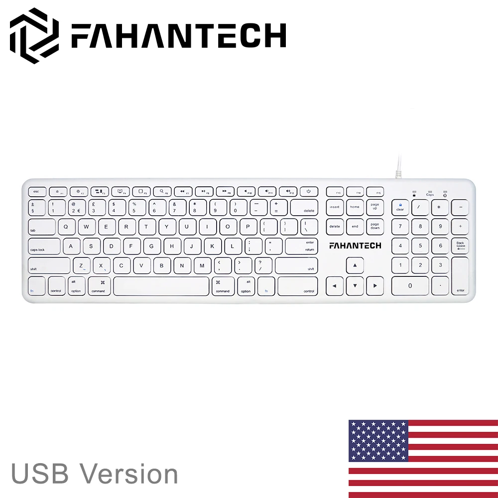

Клавиатура FahanTech для Macbook, Macbook Pro, Mac Mini, Mac Pro USB