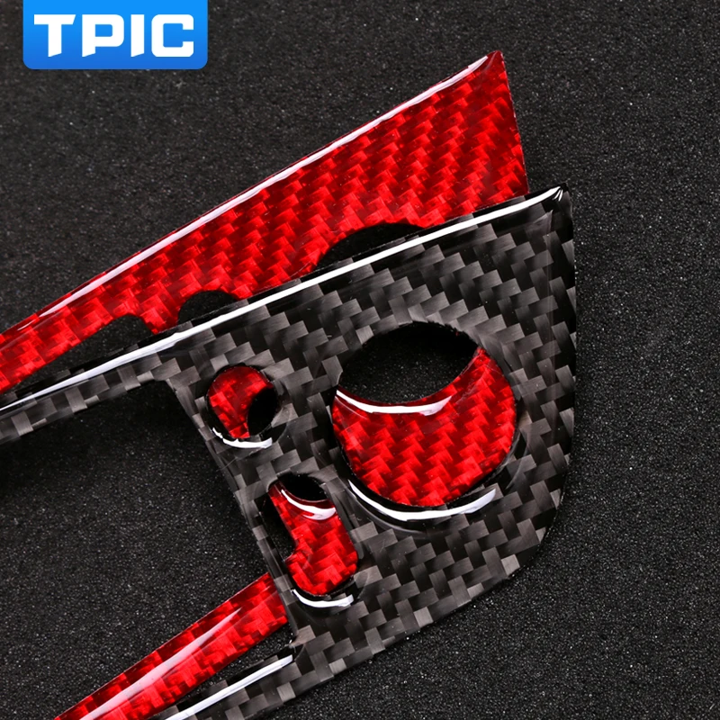 TPIC наклейки из углеродного волокна переключатель управления стеклоподъемником