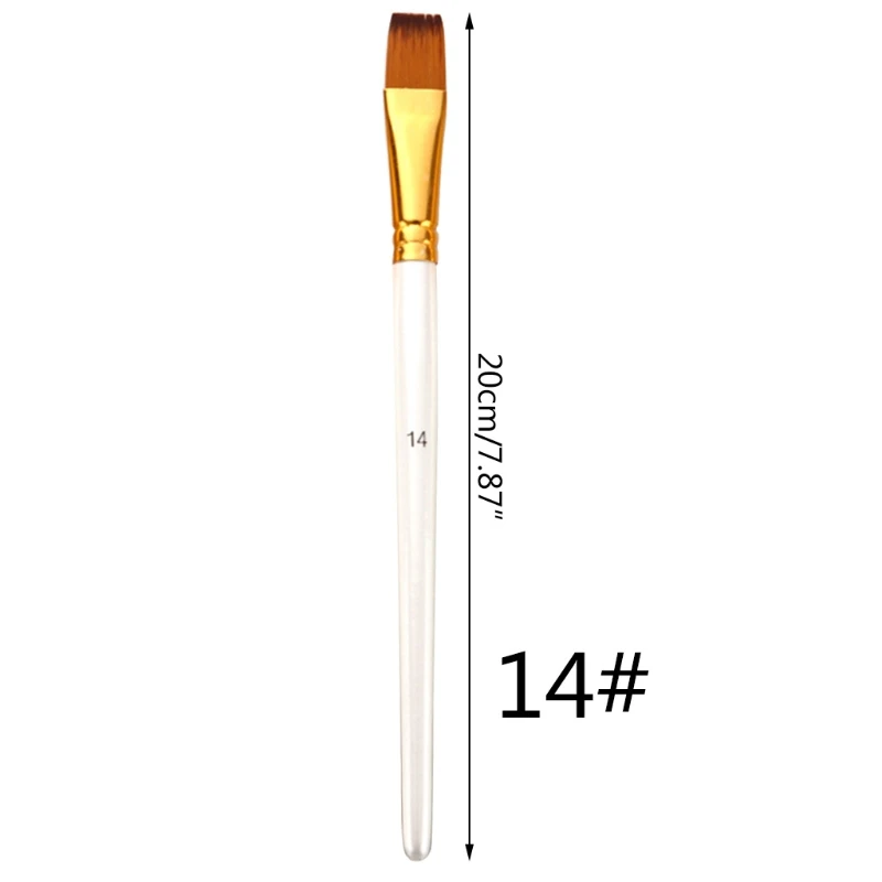 

13pcs Nylon Hair Wooden Handle Watercolor Paint Brush Pen Set for DIY Oil Acrylic Painting Art Paint Brushes Supplies N7MC