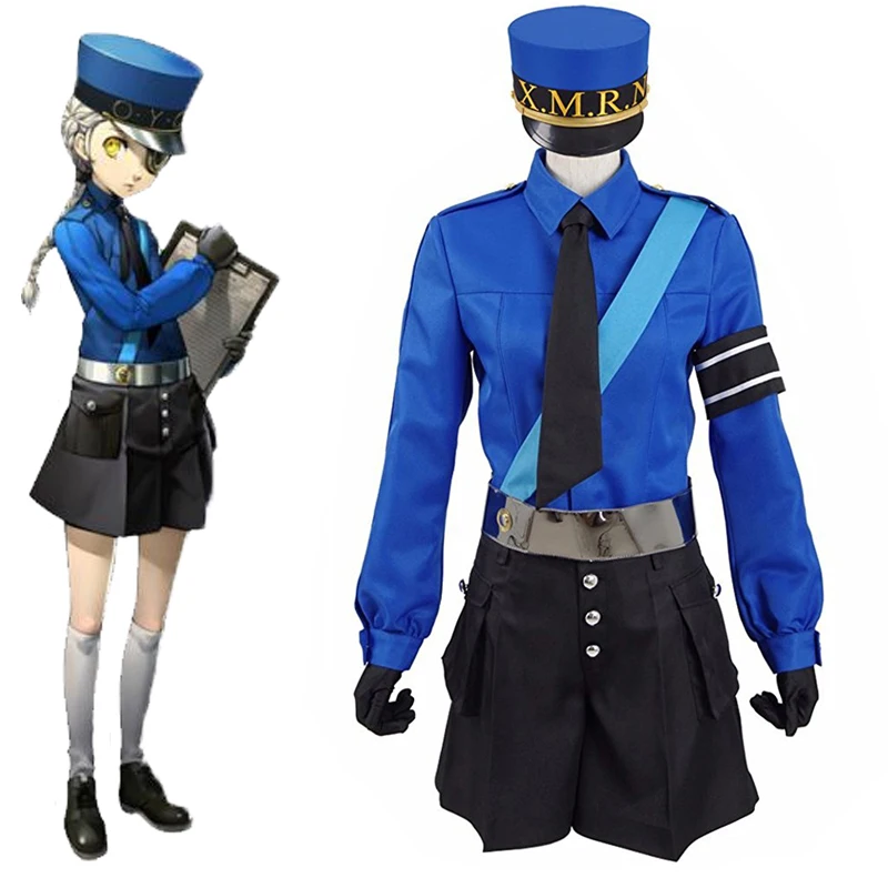 Persona 5 caroline и Джастин twin надзирателей Карнавальный костюм для взрослых Хэллоуин