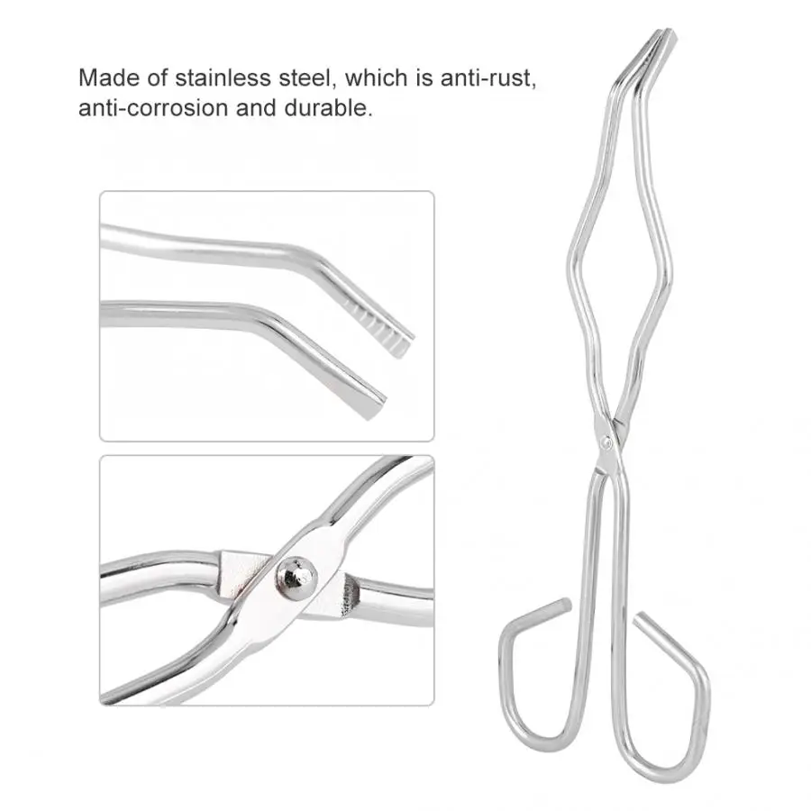 Тигель Тонг из нержавеющей стали зажим плоскогубцы держатель для металла золото