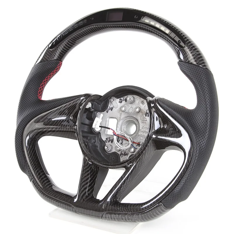

2021 New LED Shift Racing Wheel Carbon Fiber Steering Wheel Fit For McLaren 720S 570 600LT 540C 12C 2017 Models