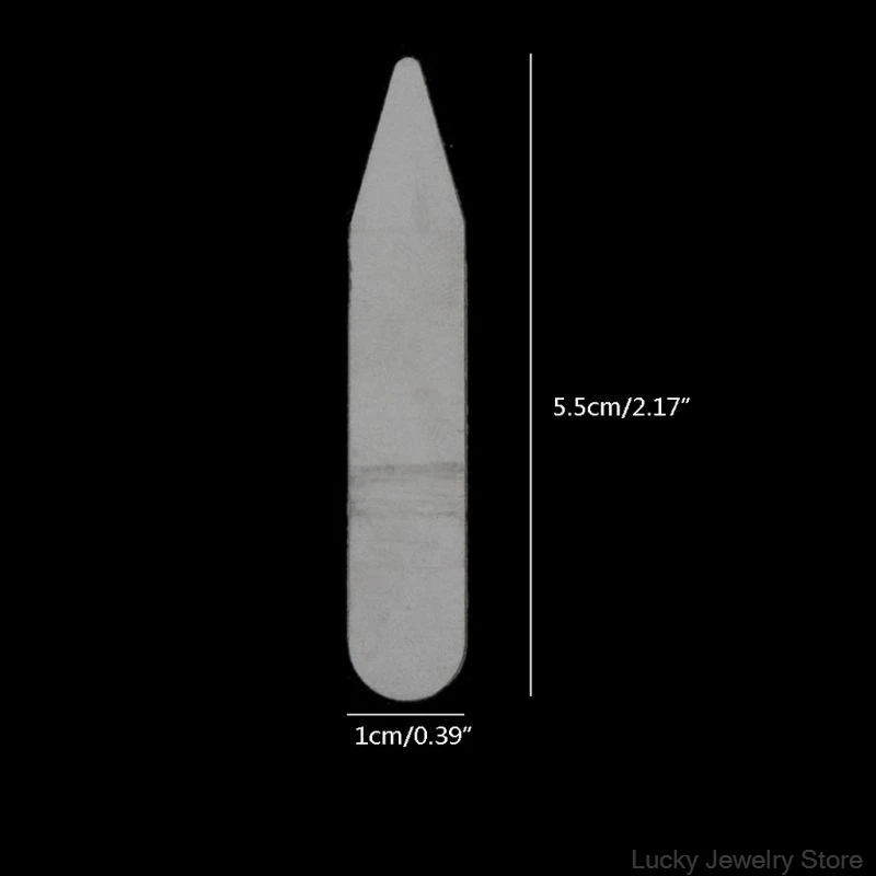 

200Pcs Plastic Collar Stiffeners Stays Bones Set For Dress Shirt Men's Gifts Clear Plastic Collar Stays 55 x 10mm F25 21