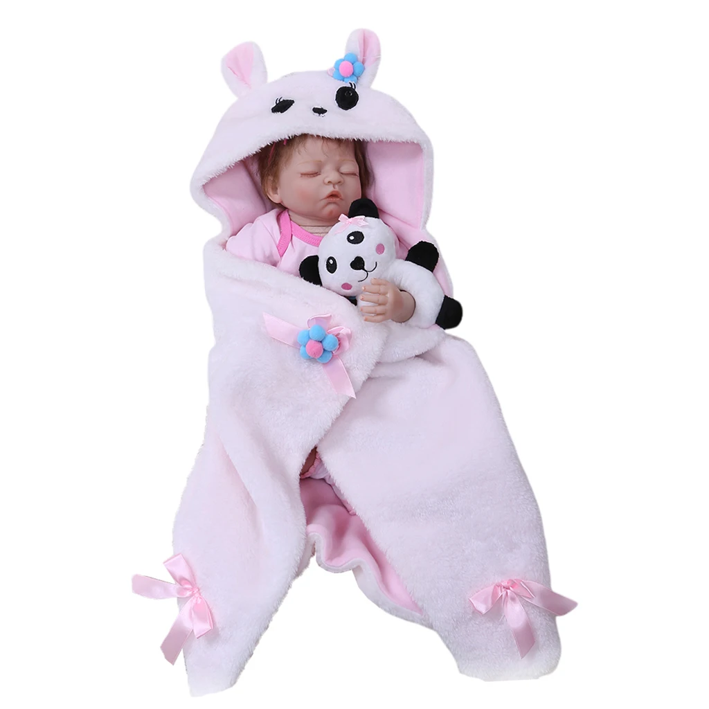 Мягкая силиконовая кукла реборн 20 дюймов (тканевое тело) поддельное платье для