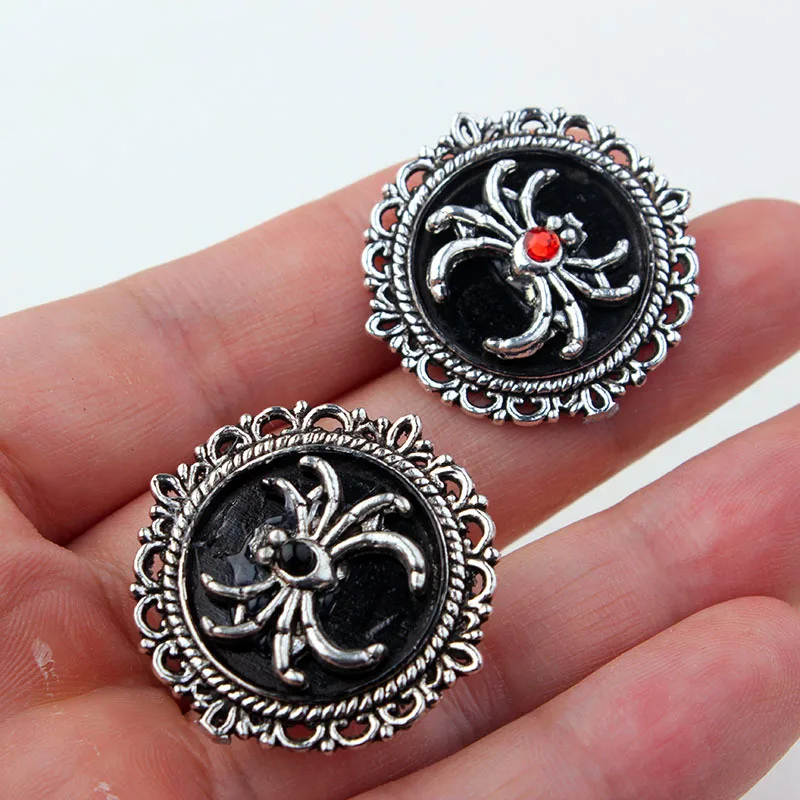 Кольца злого паука для женщин готические ювелирные изделия красный камень